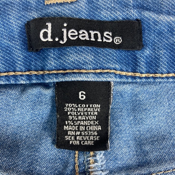 d.jeans Womens Size 6 Medium Wash Distressed Skinny Jeans 30 Waist - Picture 12 of 14